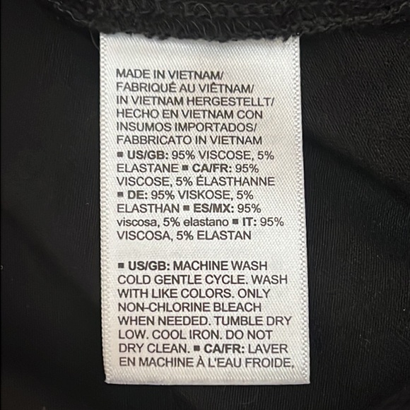 Amazon Daily Ritual Ladies Black Mock Neck Long Sleeve Tissue T Shirt Size Small - Picture 7 of 8